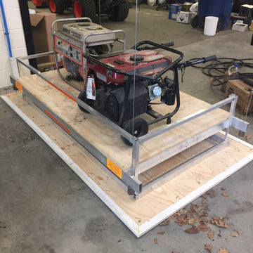 Lift with generators on floor